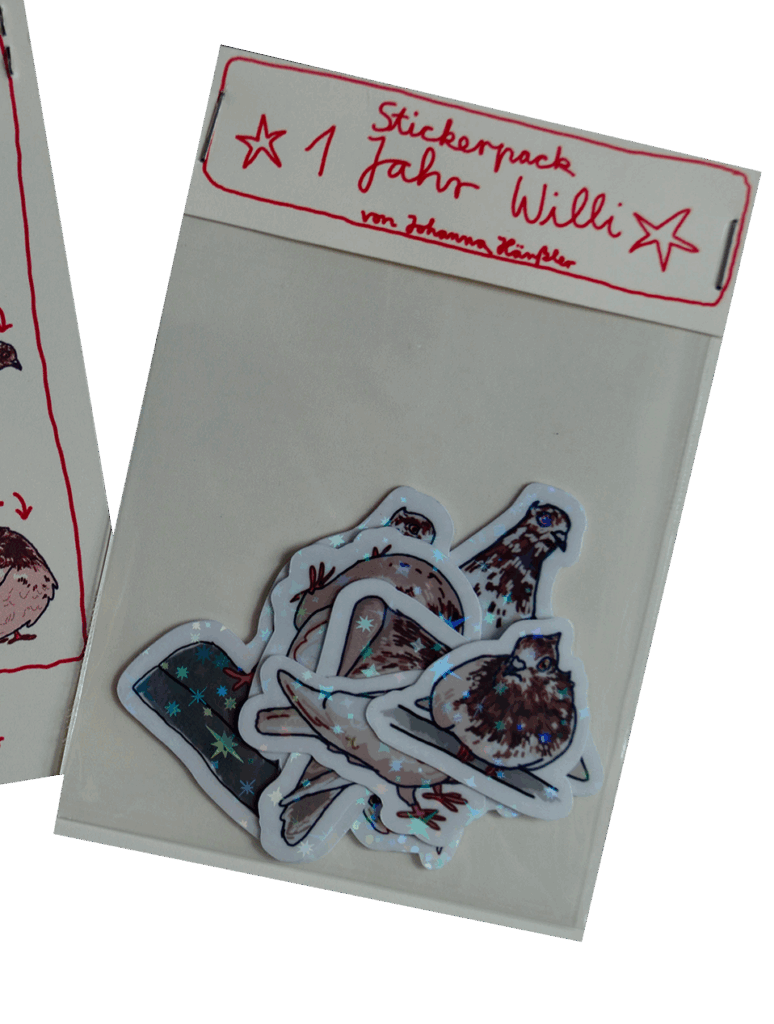 Stickerpack "1 Jahr Willi" (kleine Sticker)
